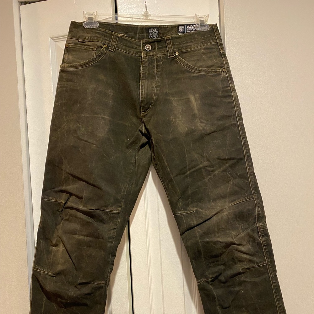 Kuhl Crag Series Pants Mens Sized Pants 32x32 Mountain Outdoor Hiking Dk. Green